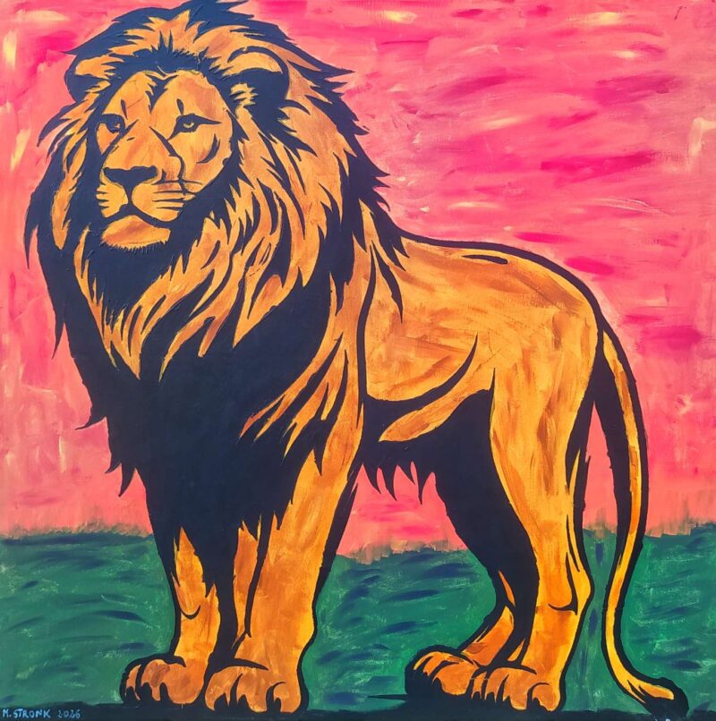 LION AT SUNSET