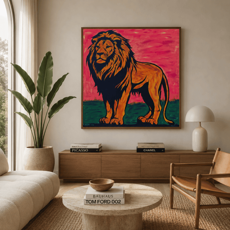 LION AT SUNSET